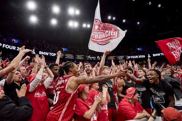 German Basketball League BBL Cup, BMA365 Bamberg BASKETS vs ALBA Berlin, Berlin ALBA, Bamberg BMA365 BASKETS, 2026 02 22 in Munich SAP Garden sportworld Munich SAP Garden Bayern Germany