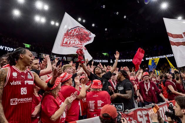 German Basketball League BBL Cup, BMA365 Bamberg BASKETS vs ALBA Berlin, Berlin ALBA, Bamberg BMA365 BASKETS, 2026 02 22 in Munich SAP Garden sportworld Munich SAP Garden Bayern Germany