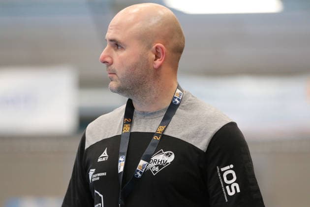 22 02 2026 Handball Men 2025 2026 2 Handball Bundesliga 20 Matchday Dessau Roßlauer HV 06 HSC 2000 Coburg Anhalt Arena Dessau Vanja Radic Dessau, Coach Dessau Roßlau Saxony Anhalt Germany