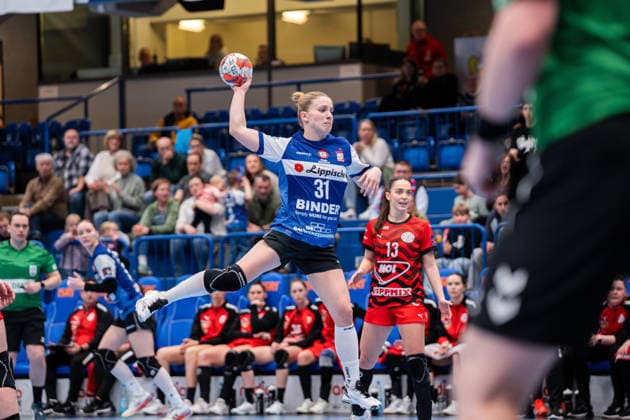 HSG Blomberg Lippe GER vs MOL Esztergom HUN , Handball, EHF European League Women, Group Phase, 22 2 2026, Season 2025 2026, Lemgo Alexia Hauf HSG Blomberg Lippe, 31 in goal Lemgo Phoenix Contact Arena Germany