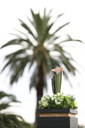 February 22, 2026, Pacific Palisades, California, USA: The tournament trophy of the Genesis Invitational at the Riviera Country club in Pacific Palisades, California. Pacific Palisades USA - ZUMAt158 20260222_zsp_t158_054 Copyright: xBrentonxTsex