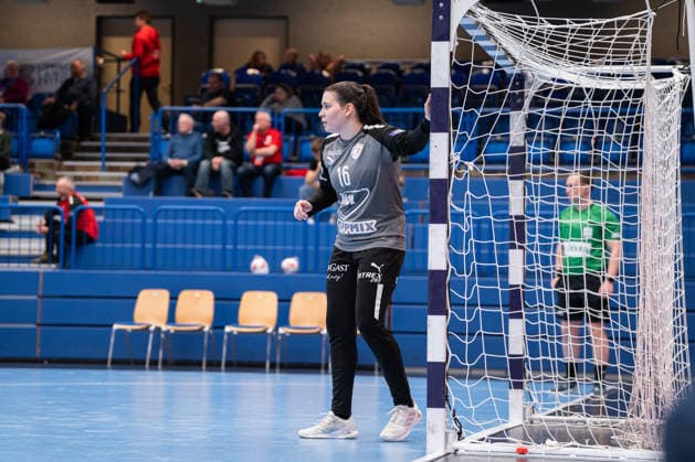 HSG Blomberg Lippe GER vs MOL Esztergom HUN , Handball, EHF European League Women, Group stage, 22 2 2026, Season 2025 2026, Lemgo Anna Bukovszky MOL Esztergom, 16 in goal Lemgo Phoenix Contact Arena Germany