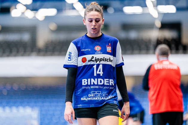 Ona Vegue HSG Blomberg Lippe, 14 is disappointed dissatisfied GER, HSG Blomberg Lippe GER vs MOL Esztergom HUN , Handball, EHF European League Women, Group Phase, 22 02 2026 GER, HSG Blomberg Lippe GER vs MOL Esztergom HUN , Handball, EHF European League Women, Group Phase, 22 02 2026 Lemgo Copyright: xEibner-Pressefoto JanxRollingerx EP_JSK