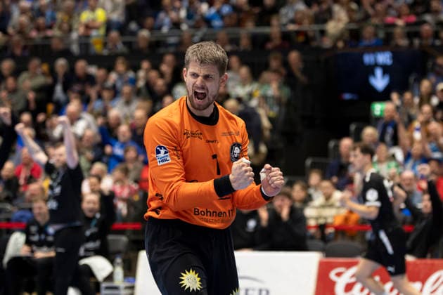 1 Handball Bundesliga Bergischer HC vs Füchse Berlin, 22 02 2026 DUESSELDORF, GERMANY FEBRUARY 22 Christopher Rudeck 1, Bergischer HC during the HBL Bundesliga match between 1 Handball Bundesliga Bergischer HC vs Füchse Berlin at Mitsubishi Electric HALLE on Matchday 22 February 22, 2026 in Duesseldorf, Germany Copyright: xBEAUTIFULxSPORTS KennyxBeelex