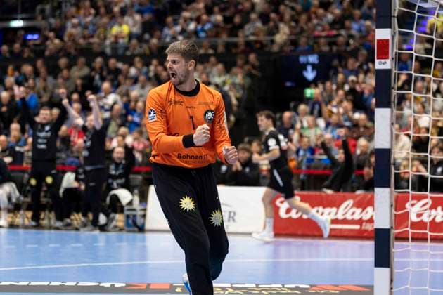1 Handball Bundesliga Bergischer HC vs Füchse Berlin, 22 02 2026 DUESSELDORF, GERMANY FEBRUARY 22 Christopher Rudeck 1, Bergischer HC during the HBL Bundesliga match between 1 Handball Bundesliga Bergischer HC vs Füchse Berlin at Mitsubishi Electric HALLE on Matchday 22 February 22, 2026 in Duesseldorf, Germany Copyright: xBEAUTIFULxSPORTS KennyxBeelex