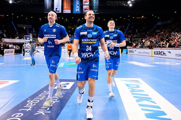 Stuttgart HBL 25 26 TVB Stuttgart TSV Hannover Burgdorf Kai Häfner Haefner Stuttgart Stuttgart Porsche Arena Baden Württemberg Germany