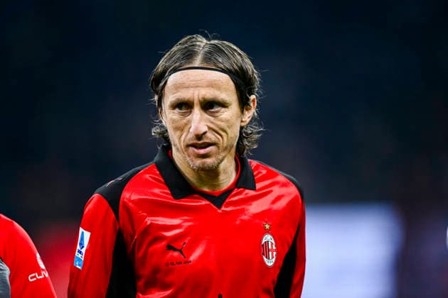 2026-02-22 AC Milan v Parma Calcio 1913 - Serie A MILAN, ITALY - FEBRUARY 22: Luka Modric of AC Milan during the Serie A match between AC Milan and Parma Calcio 1913 at Giuseppe Meazza Stadium on February 22, 2026 in Milan, Italy. (Photo by Alberto Gandolfo BSR Agency) Milan Italy Content not available for redistribution in The Netherlands directly or indirectly through any third parties. Copyright: xBSRxAgencyx