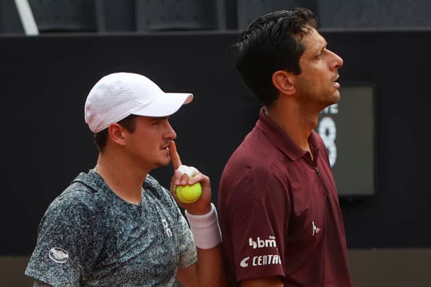 RIO DE JANEIRO (RJ), 22 02 2026- SPORTS TENNIS RIO OPEN - RIO OPEN 2026 ATP, Tennis Herren 500 - Doubles Final, match between Joao FONSECA (BRA) and Marcelo MELO (BRA) vs Constantin FRANTZEN (GER) and Robin HAASE (NED), held at the Jockey Club Brasileiro, Rio de Janeiro, this Sunday (22). (Photo: Renan Areias Photo Premium SPP) (Renan Areias, Renan Areias SPP) Copyright: xRenanxAreias,xRenanxAreiasx xSPPx spp-en-ReArReAr-renan_areias_photo_premium_343813