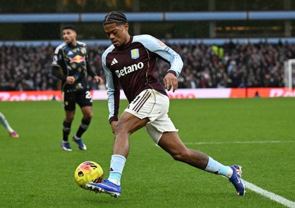 Leon Bailey of Aston Villa Aston Villa v Leeds United, Premier League, Football, Villa Park, Birmingham, UK - 21 Feb 2026Birmingham Villa Park United Kingdom EDITORIAL USE ONLY No use with unauthorised audio, video, data, fixture lists, club league logos or live services. Online in-match use limited to 120 images, no video emulation. No use in betting, games or single club league player publications. Copyright: xAnnaxGowthorpe Shutterstockx 16681467bs