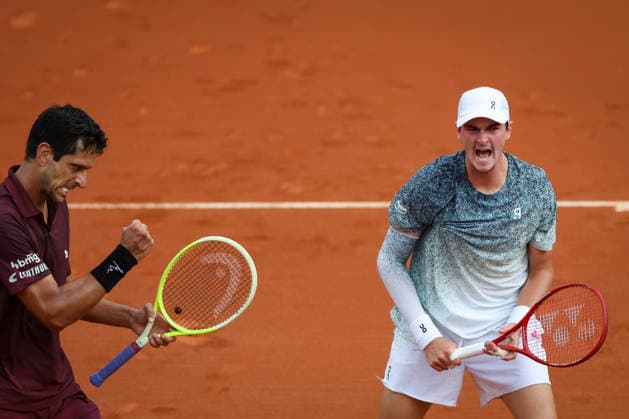 RIO DE JANEIRO (RJ), 22 02 2026- SPORTS TENNIS RIO OPEN - RIO OPEN 2026 ATP, Tennis Herren 500 - Doubles Final, match between Joao FONSECA (BRA) and Marcelo MELO (BRA) vs Constantin FRANTZEN (GER) and Robin HAASE (NED), held at the Jockey Club Brasileiro, Rio de Janeiro, this Sunday (22). (Photo: Renan Areias Photo Premium SPP) (Renan Areias, Renan Areias SPP) Copyright: xRenanxAreias,xRenanxAreiasx xSPPx spp-en-ReArReAr-renan_areias_photo_premium_343857