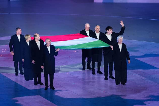 Closing ceremony of the 2026 Winter Olympics in Verona, Italy, Sunday, Feb. 22, 2026 (Photo Claudio Furlan LaPresse) Cerimonia di chiusura dei Giochi Olimpici Invernali 2026 a Verona, Italia, domenica 22 febbraio 2026 (Foto Claudio Furlan LaPresse)  Copyright: xClaudioxFurlan LaPressex
