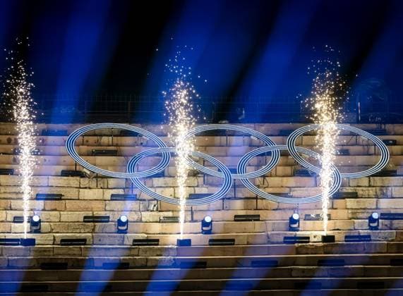 VERONA - Atmospheric scene during the closing ceremony of the 2026 Winter Olympics in the historic Arena di Verona. ROBIN VAN LONKHUIJSEN ANP xVIxANPxSportx xxANPxIVx 551491819 originalFilename: 551491819.jpg