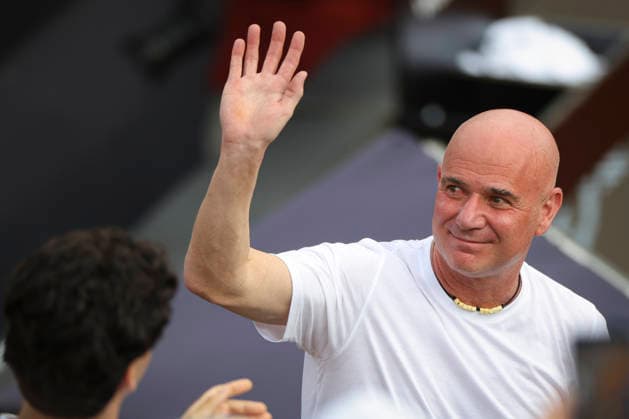 RIO DE JANEIRO (RJ), 22 02 2026- SPORTS TENNIS RIO OPEN - RIO OPEN 2026 ATP, Tennis Herren 500 - Doubles Final Andre Agassi attends, match between Joao FONSECA (BRA) and Marcelo MELO (BRA) vs Constantin FRANTZEN (GER) and Robin HAASE (NED), held at the Jockey Club Brasileiro, Rio de Janeiro, this Sunday (22). (Photo: Renan Areias Photo Premium SPP) (Renan Areias, Renan Areias SPP) Copyright: xRenanxAreias,xRenanxAreiasx xSPPx spp-en-ReArReAr-renan_areias_photo_premium_343883