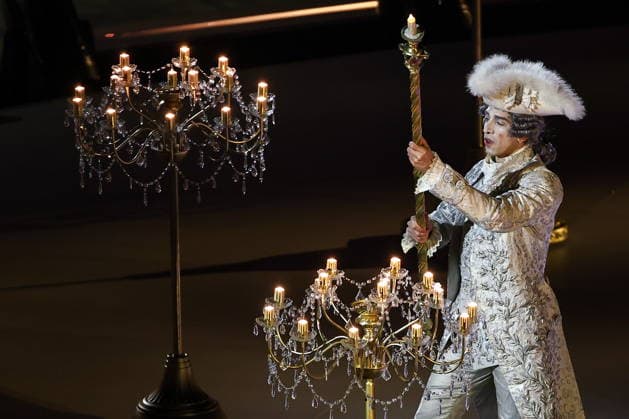 ITALY, VERONA - FEBRUARY 22, 2026: An artist performs during the closing ceremony of the 2026 Winter Olympic Games, Olympische Spiele, Olympia, OS at Verona Olympic Arena. Mikhail Tereshchenko TASS  89118785