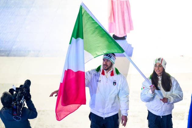 260222 Flag bearer Davide Ghiotto and Lisa Vittozzi of Italy during the Closing Ceremony of the 2026 Winter Olympics on February 22, 2026 in Verona. Photo: Emma Wallskog BILDBYRAN kod EW MB1342 Olympic Games, Olympische Spiele, Olympia, OS olympics winter olympics os ol olympiska spel vinter-os olympiske leker milano cortina 2026 milan cortina 2026 milano cortina 2026 olympic games milano cortina 2026 winter olympic games milano cortina-os milano cortina-ol vinter-ol 16 bbeng avslutningsceremoni closing ceremony *** 260222 Flag bearer Davide Ghiotto and Lisa Vittozzi of Italy during the Closing Ceremony of the 2026 Winter Olympics on February 22, 2026 in Verona Photo Emma Wallskog BILDBYRAN code EW MB1342 olympic games olympics winter olympics os ol olympic games winter os olympic games milano cortina 2026 milan cortina 2026 milano cortina 2026 olympic games milano cortina 2026 winter olympic games milano cortina os milano cortina ol winter ol 16 bbeng closing ceremony closing ceremony  Copyright: EMMAxWALLSKOG BB260222EW029