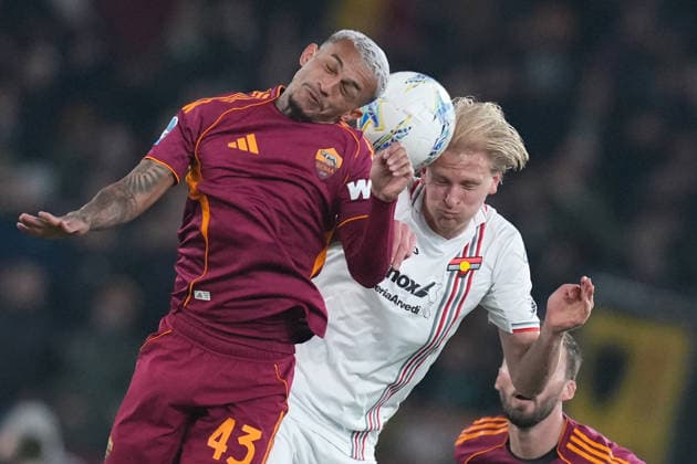 Roma™s Wesley Cremonese s Morten Thorsby during the Serie A EniLive soccer match between Roma and Cremonese at the Rome s Olympic stadium, Italy - Sunday February 22, 2026 - Soccer ( Photo by Alfredo Falcone LaPresse )  Copyright: xAlfredoxFalcone LaPressex