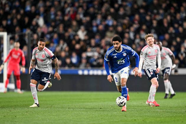 RC Strasbourg Alsace v Olympique Lyonnais - Ligue 1 McDonald s 02 Andrew OMOBAMIDELE (rcsa) during the Ligue 1 McDonald s match between Strasbourg and Lyon at Stade de la Meinau on February 22, 2026 in Strasbourg, France. Strasbourg France  Copyright: xFEPx 776348297