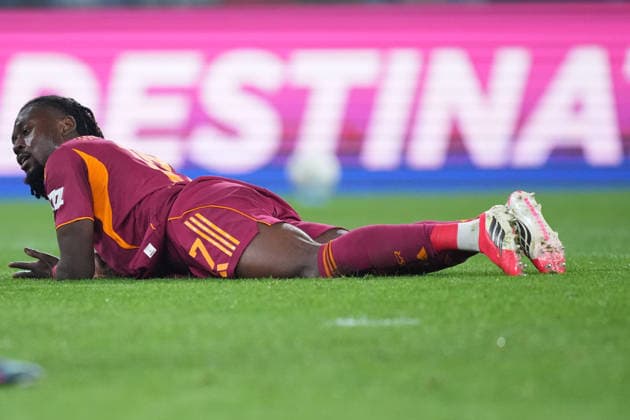Roma™s Manu Kone during the Serie A EniLive soccer match between Roma and Cremonese at the Rome s Olympic stadium, Italy - Sunday February 22, 2026 - Soccer ( Photo by Alfredo Falcone LaPresse )  Copyright: xAlfredoxFalcone LaPressex