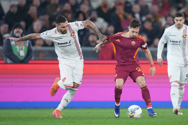 Roma™s Bryan Zaragoza during the Serie A EniLive soccer match between Roma and Cremonese at the Rome s Olympic stadium, Italy - Sunday February 22, 2026 - Soccer ( Photo by Alfredo Falcone LaPresse )  Copyright: xAlfredoxFalcone LaPressex