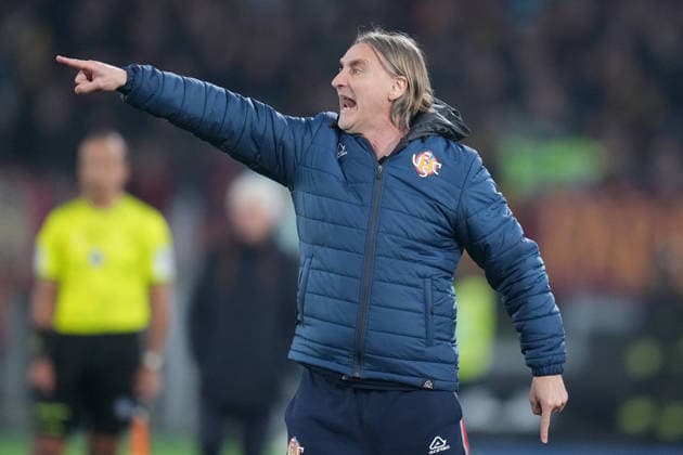 Cremonese s head coach Davide Nicola during the Serie A EniLive soccer match between Roma and Cremonese at the Rome s Olympic stadium, Italy - Sunday February 22, 2026 - Soccer ( Photo by Alfredo Falcone LaPresse )  Copyright: xAlfredoxFalcone LaPressex