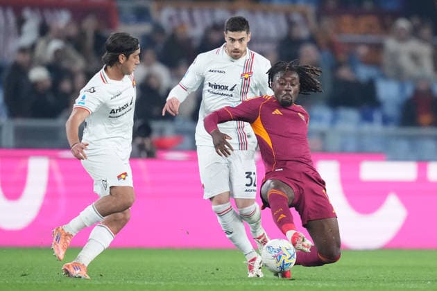 Roma™s Manu Kone during the Serie A EniLive soccer match between Roma and Cremonese at the Rome s Olympic stadium, Italy - Sunday February 22, 2026 - Soccer ( Photo by Alfredo Falcone LaPresse )  Copyright: xAlfredoxFalcone LaPressex