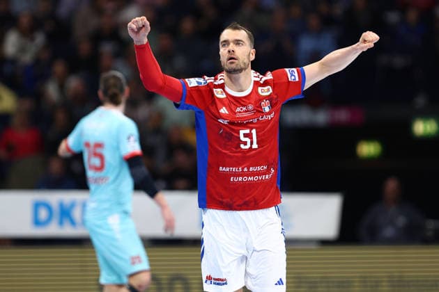 51 Casper Ulrich Mortensen Handball Sport Verein Hamburg Handball I Men I Bundesliga Daikin HBL I Season 2025 2026 I 22 Matchday I Handball Sport Verein Hamburg MT Melsungen I 22 02 2026 I Barclays Arena