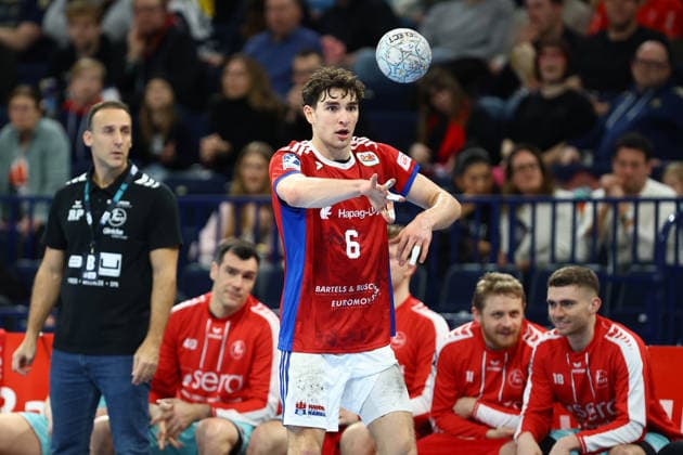 6 Elias Kofler Handball Sport Verein Hamburg Handball I Men I Bundesliga Daikin HBL I Season 2025 2026 I 22 Matchday I Handball Sport Verein Hamburg MT Melsungen I 22 02 2026 I Barclays Arena