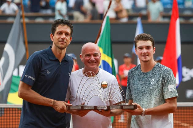 RIO DE JANEIRO (RJ), 22 02 2026- SPORTS TENNIS RIO OPEN - RIO OPEN 2026 ATP, Tennis Herren 500 - Doubles Final, match between Joao FONSECA (BRA) and Marcelo MELO (BRA) champions of Doubles Rio Open 2026, held at the Jockey Club Brasileiro, Rio de Janeiro, this Sunday (22). (Photo: Renan Areias Photo Premium SPP) (Renan Areias, Renan Areias SPP) Copyright: xRenanxAreias,xRenanxAreiasx xSPPx spp-en-ReArReAr-renan_areias_photo_premium_343910