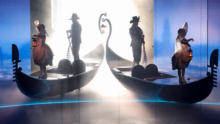 OLYMPICS - Winter Olympic Games, Olympische Spiele, Olympia, OS Milano Cortina 2026 VERONA,ITALY,22.FEB.26 - OLYMPICS - Winter Olympic Games Milano Cortina 2026, closing ceremony. Image shows a show act.  GEPAxpictures xHaraldxSteiner