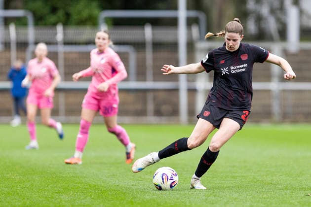 Google Pixel Women Bundesliga Bayer 04 Leverkusen TSG 1899 Hoffenheim 22 02 2026 Lilla Turanyi Bayer 04 Leverkusen, 24 on Matchday 19 of the Google Pixel Women Bundesliga in the match between Bayer 04 Leverkusen and TSG 1899 Hoffenheim on 22 02 2026 at Ulrich Haberland Stadion in Leverkusen Copyright: xBEAUTIFULxSPORTS Meuselx