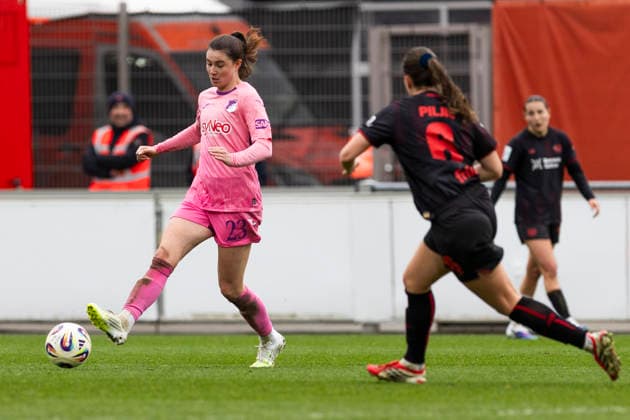 Google Pixel Women Bundesliga Bayer 04 Leverkusen TSG 1899 Hoffenheim 22 02 2026 Chiara Hahn TSG 1899 Hoffenheim, 23 on matchday 19 of the Google Pixel Women Bundesliga in the match between Bayer 04 Leverkusen and TSG 1899 Hoffenheim on 22 02 2026 at Ulrich Haberland Stadium in Leverkusen Copyright: xBEAUTIFULxSPORTS Meuselx