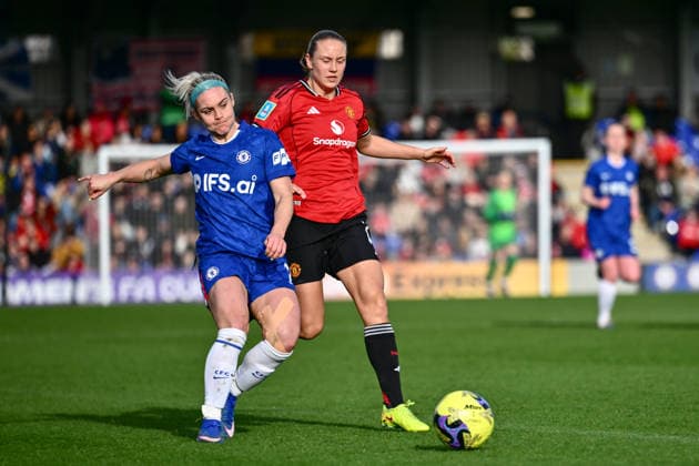 Ellie Carpenter (2 Chelsea) in action during the Adobe Women s FA Cup match between Chelsea and Manchester United, ManU at Kingsmeadow on February 22, 2026 in Kingston upon Thames, England. (Photo by Yaroslav Dunka Sports Press Photo) Copyright: xYaroslavxDunkax xSPPx Sportspressphoto_SPR96786