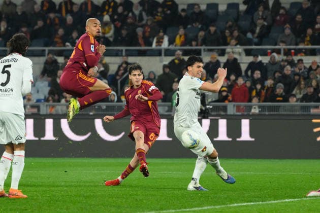 CALCIO - Serie A - AS Roma vs US Cremonese Romaâ??s Niccolo Pisilli goal 3-0 during the Italian Football Championship League A Enilive 2025 2026 match between AS Roma vs US Cremonese at the Olimpic Stadium in Rome on 22 February 2026. Rome Italy  Copyright: xIPAxSport ABACAx