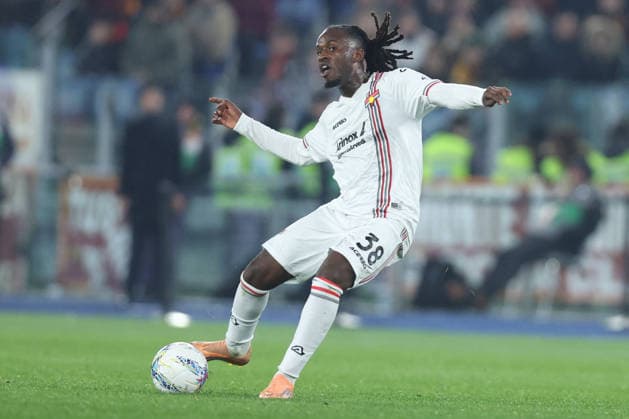 CALCIO - Serie A - AS Roma vs US Cremonese Rome, Italy - February 22, 2026: Warren Bondo of Cremonese seen in action during the Serie A Enilive 2025-2026 football match between AS Roma vs US Cremonese at Olympic Stadium. Rome Italy  Copyright: xIPAxSport ABACAx