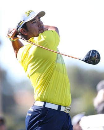 February 22, 2026, Pacific Palisades, California, USA: HIDEKI MATSUYAMA hits a tee shot on the 9th hole during the final round of the Genesis Invitational at the Riviera Country club in Pacific Palisades, California. Golf_PGATour_GenesisInvitational_FinalRound  - ZUMAt158 20260222_zsp_t158_203 Copyright: xBrentonxTsex