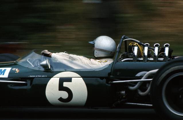 Race winner Jack Brabham (AUS) Brabham BT19...British Grand Prix, Brands Hatch, England, 16 July 1966. Copyright: xSuttonxMotorsportsx