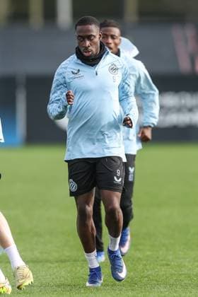 Club s Carlos Forbs pictured during a training session of Belgian soccer team Club Brugge, in Knokke-Heist, on Monday 23 February 2026. Tomorrow, Club Brugge will play against Spanish team Atletico Madrid, a return leg game in the Knockout phase play-offs of the UEFA Champions League tournament. BRUNOxFAHY  x164616539x