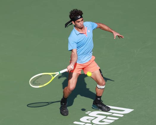 Moez Echargui, Dubai Duty Free Tennis Championships, Dubai, U A E Tennis Dubai Tennis Championships 2025 ATP Dubai Duty Free Tennis Stadium Dubai United Arab Emirates 23 February 2026 Copyright: xJuergenxHasenkopfx