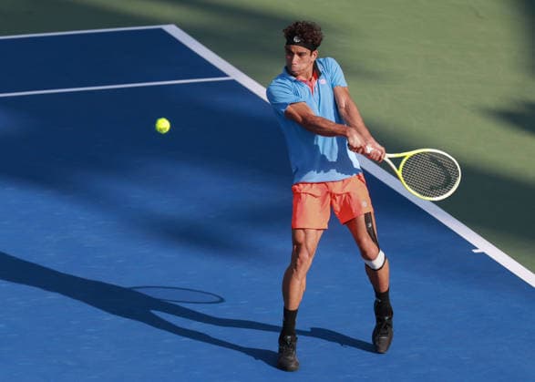 Moez Echargui, Dubai Duty Free Tennis Championships, Dubai, U A E Tennis Dubai Tennis Championships 2025 ATP Dubai Duty Free Tennis Stadium Dubai United Arab Emirates 23 February 2026 Copyright: xJuergenxHasenkopfx