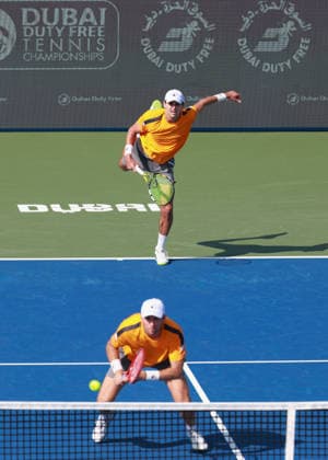 Petr Nouza, Patrik Rikl, Men s Doubles Dubai Duty Free Tennis Championships, Dubai, U A E Tennis Dubai Tennis Championships 2025 ATP Dubai Duty Free Tennis Stadium Dubai United Arab Emirates 23 February 2026 Copyright: xJuergenxHasenkopfx