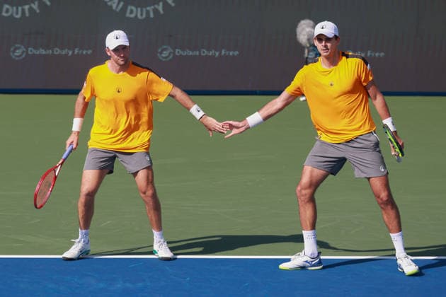 Petr Nouza, Patrik Rikl, Men s Doubles Dubai Duty Free Tennis Championships, Dubai, U A E Tennis Dubai Tennis Championships 2025 ATP Dubai Duty Free Tennis Stadium Dubai United Arab Emirates 23 February 2026 Copyright: xJuergenxHasenkopfx