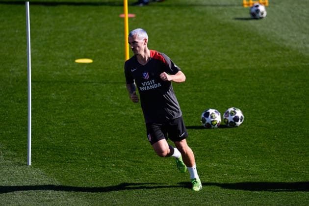 February 23, 2026, Majadahonda, Madrid, Spain: Antoine Griezmann during the training day of Atletico de Madrid ahead the UEFA Champions League 2025 26 KO play-offs Second Leg match against Club Brugge KV at Ciudad Deportiva Wanda Atletico de Madrid on February 23, 2026, in Majadahonda, Madrid, Spain. Atletico De Madrid Training Session And press conference, PK, Pressekonferenz - UEFA Champions League 2025 26 KO Play-Offs Second Leg - ZUMAa181 20260223_zaa_a181_025 Copyright: xDennisxAgyemanx