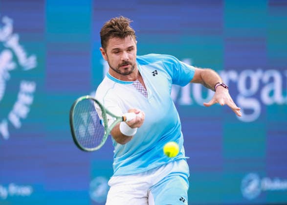 Stan Wawrinka SUI , Dubai Duty Free Tennis Championships, Dubai, U A E Tennis Dubai Tennis Championships 2025 ATP Dubai Duty Free Tennis Stadium Dubai United Arab Emirates 23 February 2026 Copyright: xJuergenxHasenkopfx