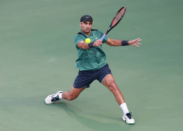 Benjamin Hassan LBN , Dubai Duty Free Tennis Championships, Dubai, U A E Tennis Dubai Tennis Championships 2025 ATP Dubai Duty Free Tennis Stadium Dubai United Arab Emirates 23 February 2026 Copyright: xJuergenxHasenkopfx