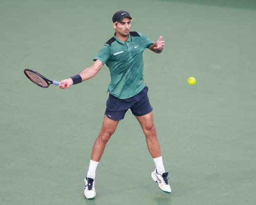 Benjamin Hassan LBN , Dubai Duty Free Tennis Championships, Dubai, U A E Tennis Dubai Tennis Championships 2025 ATP Dubai Duty Free Tennis Stadium Dubai United Arab Emirates 23 February 2026 Copyright: xJuergenxHasenkopfx