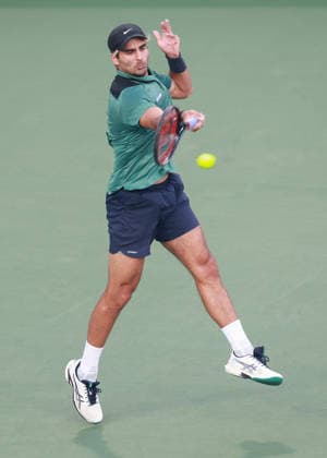 Benjamin Hassan LBN , Dubai Duty Free Tennis Championships, Dubai, U A E Tennis Dubai Tennis Championships 2025 ATP Dubai Duty Free Tennis Stadium Dubai United Arab Emirates 23 February 2026 Copyright: xJuergenxHasenkopfx