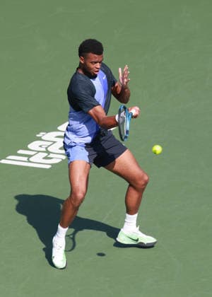 Giovanni Mpetshi Perricard, Dubai Duty Free Tennis Championships, Dubai, U A E Tennis Dubai Tennis Championships 2025 ATP Dubai Duty Free Tennis Stadium Dubai United Arab Emirates 23 February 2026 Copyright: xJuergenxHasenkopfx