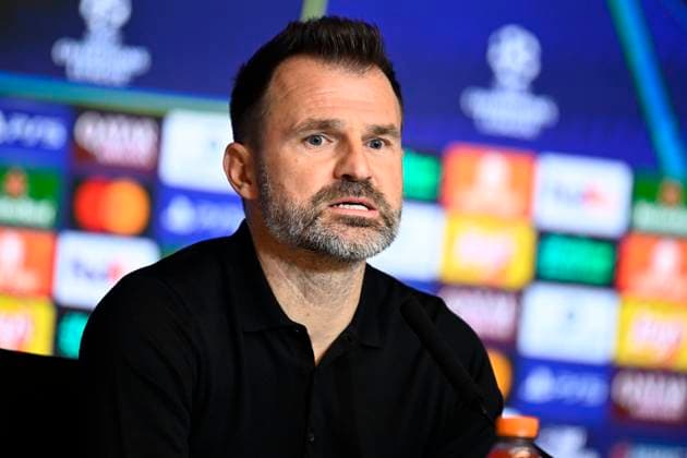 Atletico de Madrid v Club Brugge - UEFA Champions League Media Activities 23 02 2026 MADRID, SPAIN - FEBRUARY 23 : Leko Ivan head coach of Club Brugge talking to the press during a press conference, PK, Pressekonferenz ahead of the UEFA Champions League 2025 26 knockout phase play-off match second leg between Atletico de Madrid and Club Brugge on February 23, 2026 in Madrid, Spain, 23 02 2026 Madrid Spain  Copyright: xTomasxSiskx