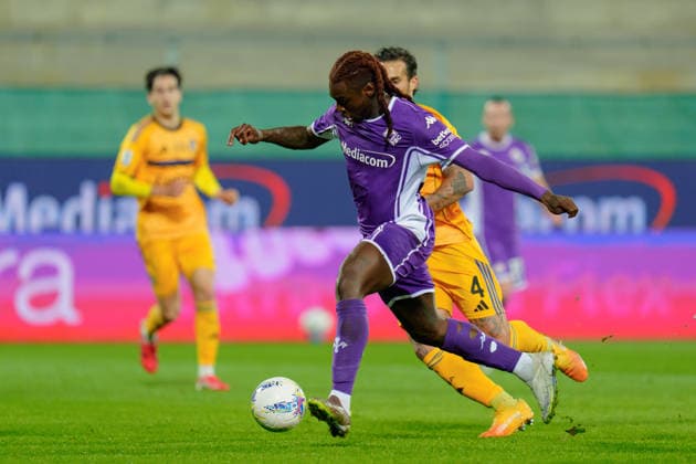 ACF Fiorentina v Pisa SC - Serie A Enilive Moise Kean of ACF Fiorentina scores first goal during the serie Serie A Enilive match between ACF Fiorentina and Pisa SC at Stadio Artemio Franchi on February 23, 2026 in Florence, Italy Florence Stadio Artemio Franchi Tuscany Italy Copyright: xGiuseppexMaffiax 260223_SerieA_Lazio-Atalanta_GM_07023