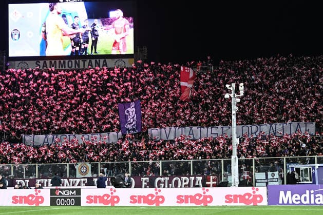 Mp Firenze 23 02 2026 - campionato di calcio serie A Fiorentina-Pisa foto Matteo Papini Image nella foto: coreografia tifosi Fiorentina 